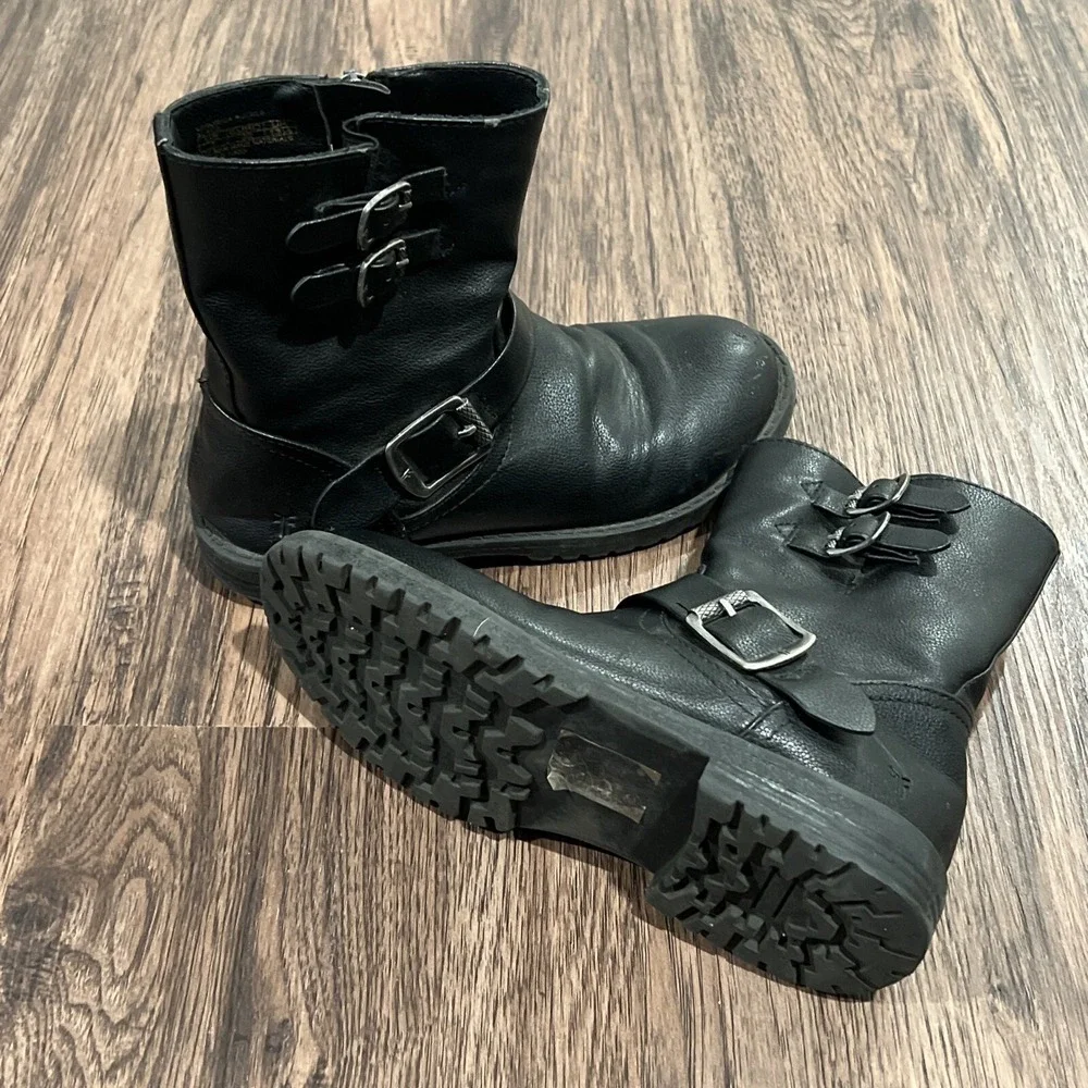 FRYE Veronica Bucle-strap Engineer Boot Toddler Little Kid Size 1